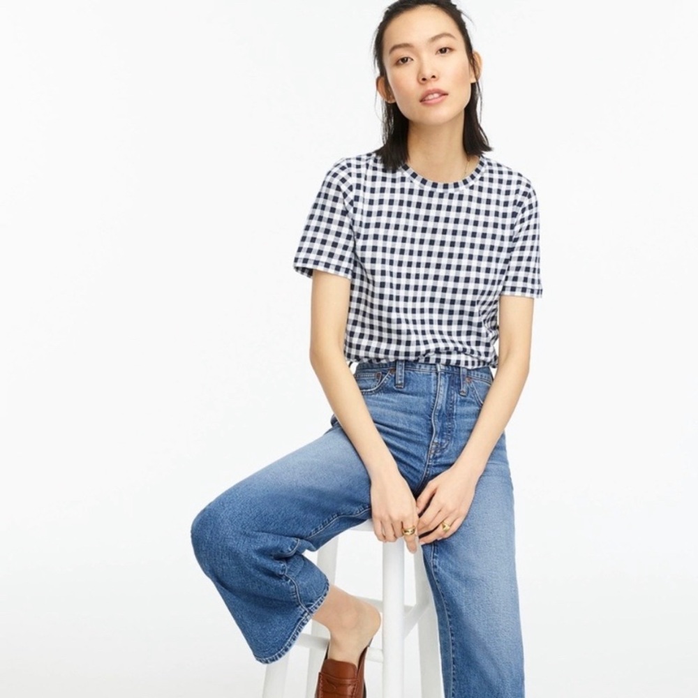 J. Crew gingham t shirt
